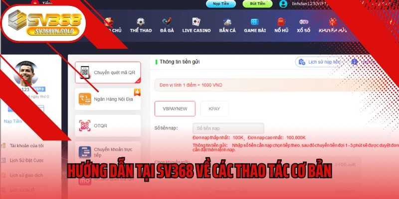 Hướng dẫn tại SV368 về các thao tác cơ bản