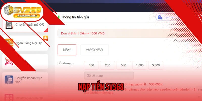 Nạp Tiền SV368